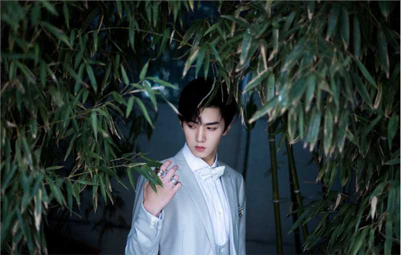 精选陈哲远西装清冷感户外时尚图片图册