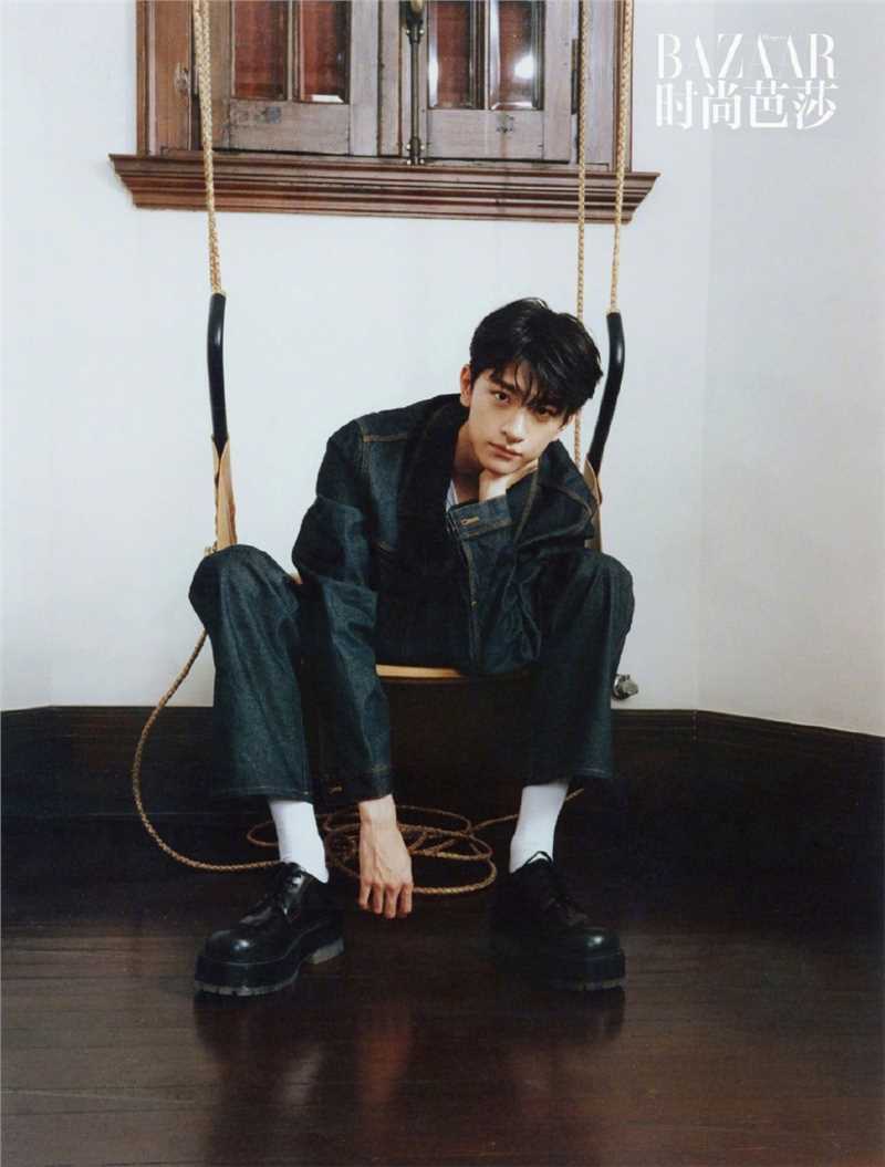 最全林一时尚芭莎卡其色风衣魅力时尚大片壁纸