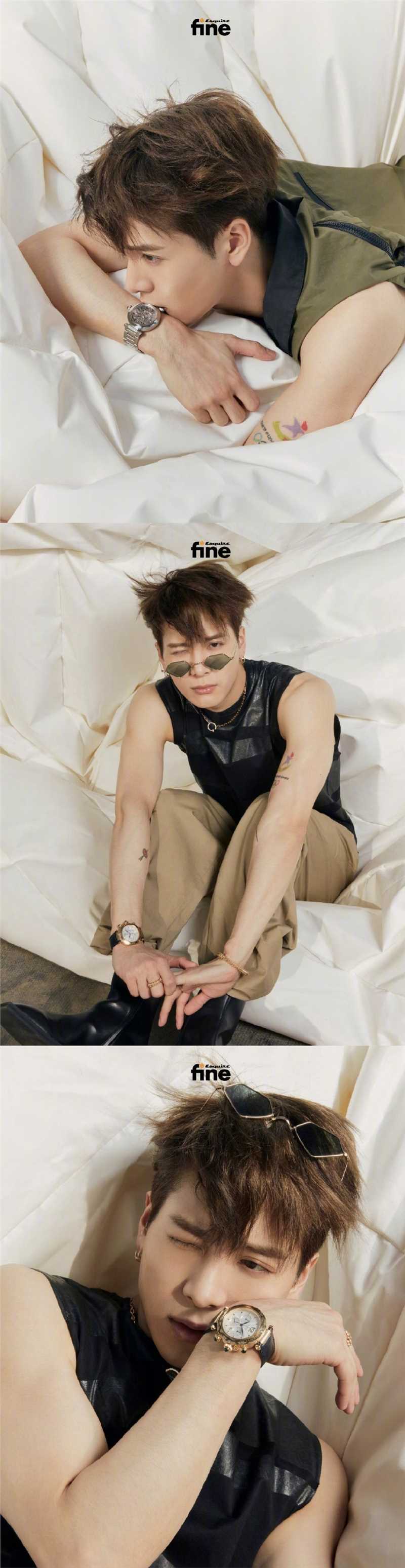 高清王嘉尔"时尚先生"肌肉照时尚大片图集