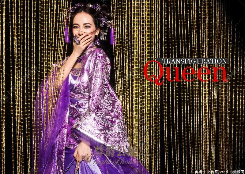 最全美女模特紫色古风装扮复古时尚合集壁纸