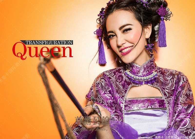 最全美女模特紫色古风装扮复古时尚合集壁纸