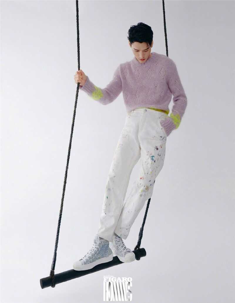 高清龚俊费加罗男士杂志封面俊朗童趣时尚图片图集