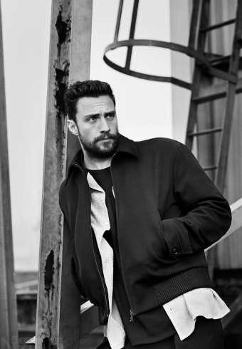 最新韩东君黑色皮衣伦敦街头率性时尚摄影集图集