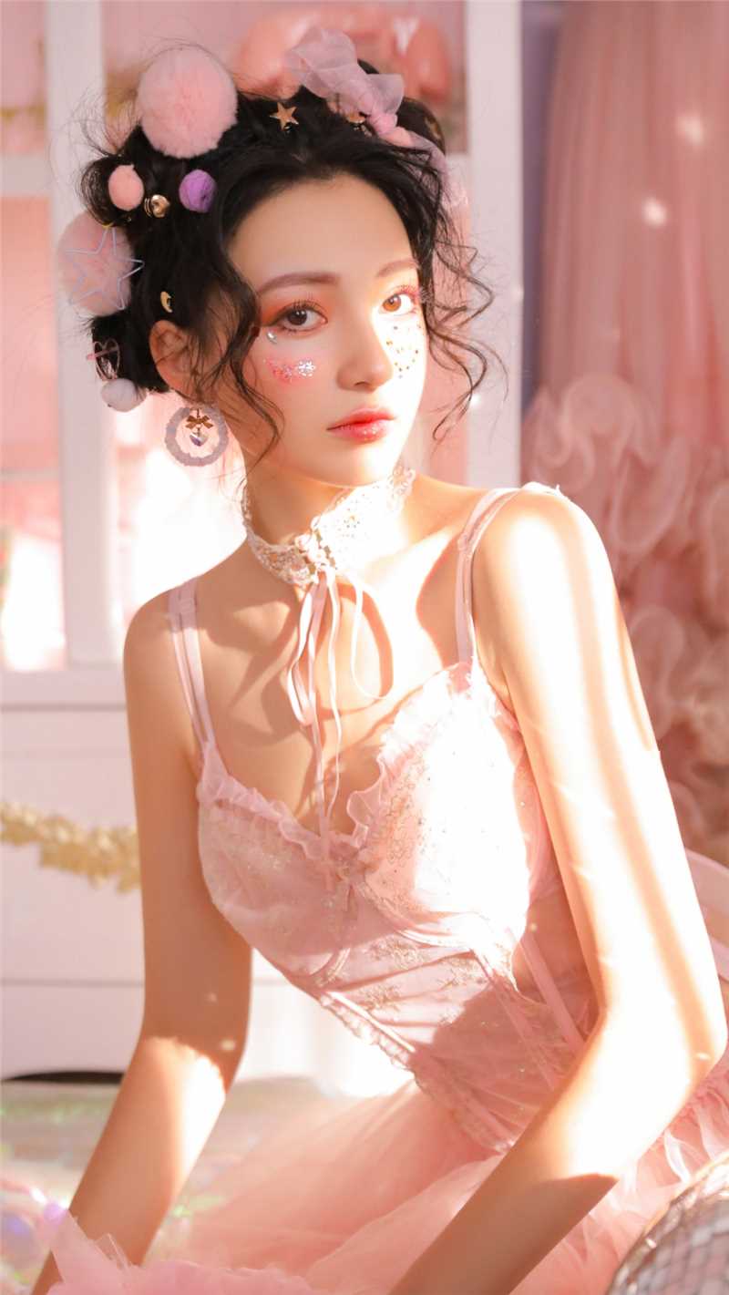 精选"芭比娃娃"少女粉色公主裙甜美可爱风清新图册