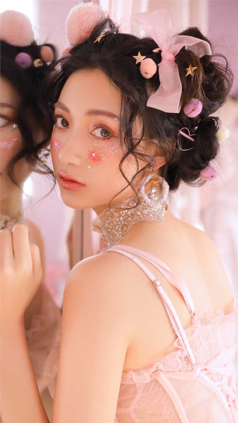 精选"芭比娃娃"少女粉色公主裙甜美可爱风清新图册