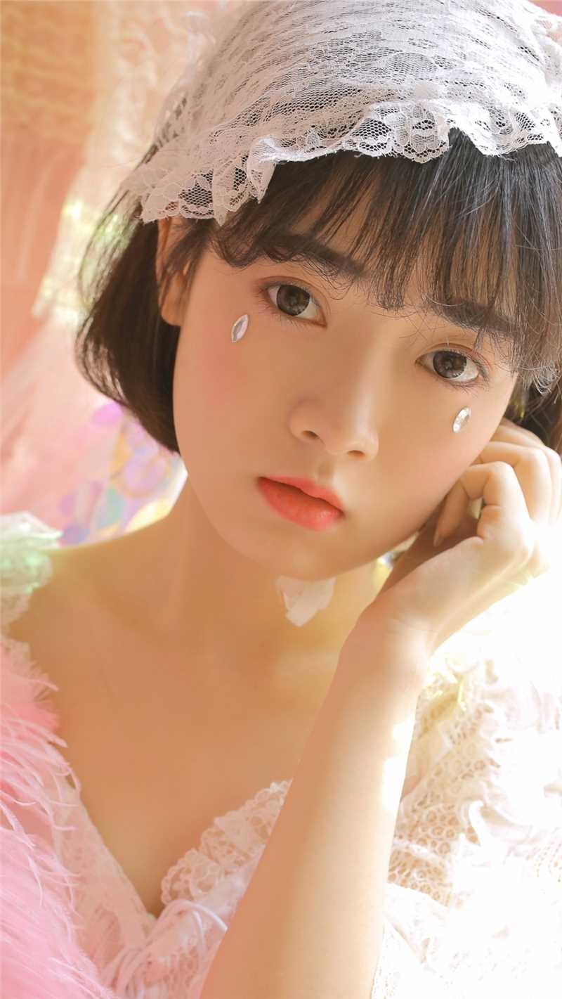 高清森系少女粉色公主裙甜美清新风唯美艺术图片图集