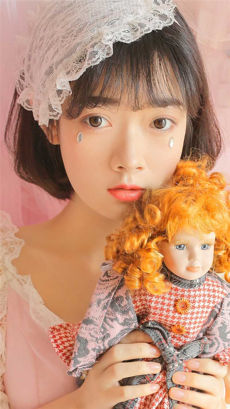 高清森系少女粉色公主裙甜美清新风唯美艺术图片图集