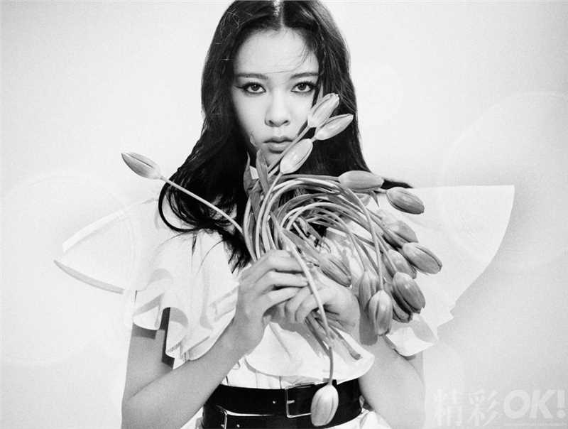 最全宋妍霏时尚芭莎复古红色率性封面相册