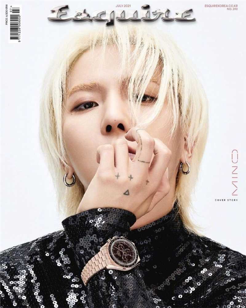 最新韩国男团WINNER宋旻浩白发时尚大片壁纸