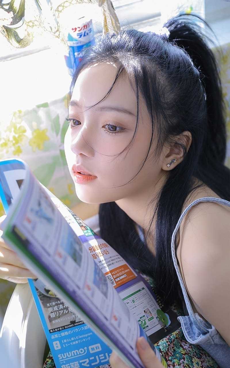 最新运动少女牛仔露肩连衣裙甜美性感风清新合集图集