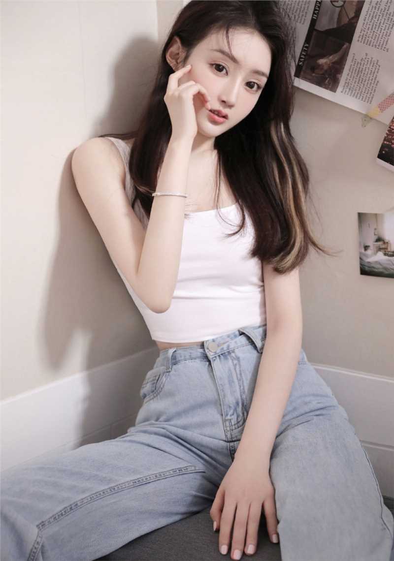 精选极品美女高腰阔腿裤甜美性感风图片图册