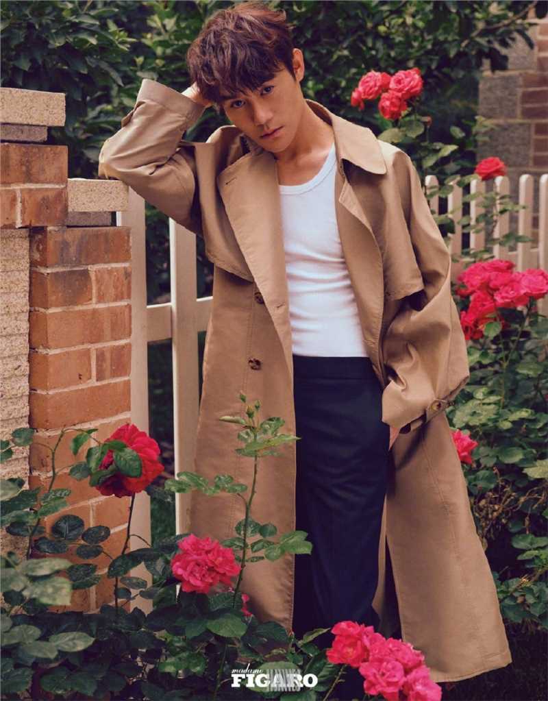 特别专辑王凯绅士男棕色系西装森林庄园时尚杂志封面图片