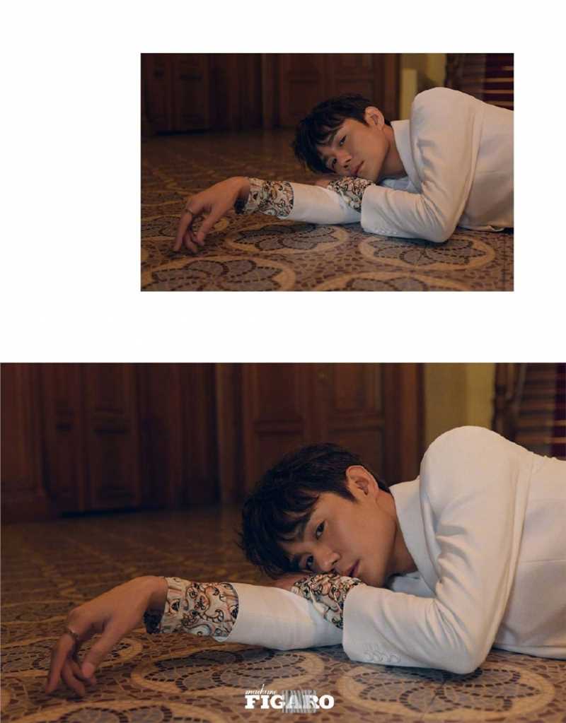 特别专辑王凯绅士男棕色系西装森林庄园时尚杂志封面图片