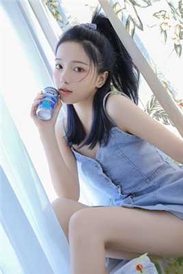 最新运动少女牛仔露肩连衣裙甜美性感风清新合集图集