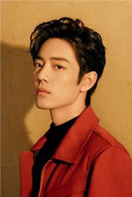 优质肖战红色西装暖光灯下的露额头时尚图片相册